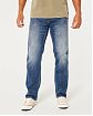 Moscow USA предлагает вам купить джинсы Hollister Athletic Straight Jeans синего цвета с небольшими потертостями. Модель 07014. Доставка по России, Москве и области, самовывоз.