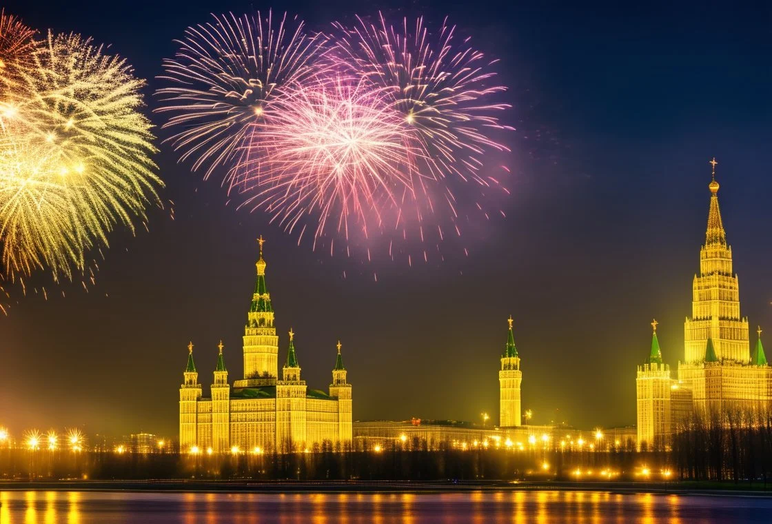Праздничный салют посвященный Дню защитника отечества 23 февраля 2025 года