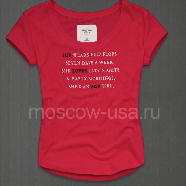 Футболка Abercrombie с рассказом из новой линии