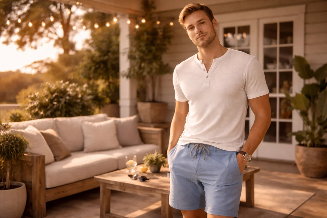 Лучшие мужские шорты в премиальном летнем casual образе