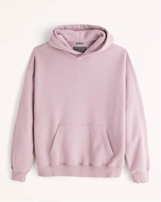 Moscow USA предлагает Вам купить мужскую толстовку с капюшоном Abercrombie Fitch Oversized пурпурного цвета. Модель 06400. Доставка по России, Москве и области, самовывоз.