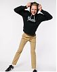 Moscow USA предлагает Вам купить винтажную мужскую толстовку с капюшоном Hollister Oversized черного цвета с Черная Пантера. Модель 06643. Доставка по России, Москве и области, самовывоз.