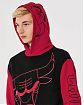 Moscow USA предлагает Вам купить мужскую толстовку с капюшоном Hollister черного цвета с принтом Чикаго Булс. Модель 06725. Доставка по России, Москве и области, самовывоз.