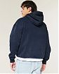 Moscow USA предлагает Вам купить мужскую винтажную толстовку с капюшоном Hollister Washed Number темно-синего цвета с графикой в виде выцветших цифр. Модель 07873. Бесплатная доставка по России, Москве и области, самовывоз.