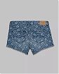 Женские джинсовые шорты Abercrombie & Fitch синего цвета с орнаментом. Модель 00415. Подробное описание и цена товара. Доставка по России, Москве и Области от Moscow USA