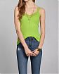 Женская майка ажурная Abercrombie & Fitch зеленого цвета с v-образным вырозом. Модель 01126. Подробное описание и цена товара. Доставка по России, Москве и Области от Moscow USA