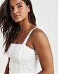 Женский топ Abercrombie Fitch белого цвета с кружевом. Модель 04547. Подробное описание и цена товара. Доставка по России, Москве и Области от Moscow USA
