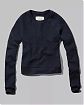 Женская толстовка без капюшона Abercrombie Fitch темно-синего цвета. Модель 06585. Доставка по России, Москве и Области от Moscow USA