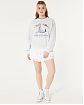 Женская толстовка без капюшона Hollister New Riviera Croatia серого цвета с графикой. Модель 07513. Бесплатная доставка по России, Москве и Области от Moscow USA