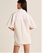 Женская рубашка с коротким рукавом Abercrombie Fitch Oversized белого цвета. Модель 06557. Подробное описание и цена товара. Доставка по России, Москве и Области от Moscow USA