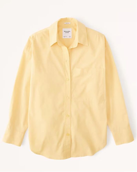 Женская рубашка Abercrombie Fitch Oversized желтого цвета. Модель 06612. Подробное описание и цена товара. Доставка по России, Москве и Области от Moscow USA