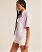 Женская рубашка с коротким рукавом Abercrombie Fitch Oversized розового цвета. Модель 06742. Подробное описание и цена товара. Доставка по России, Москве и Области от Moscow USA