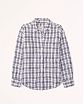 Женская твидовая рубашка Abercrombie Fitch Oversized в синюю клетку. Модель 06892. Подробное описание и цена товара. Доставка по России, Москве и Области.