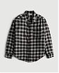 Женская байковая рубашка Hollister Oversized в черную клетку. Модель 06891. Подробное описание и цена товара. Доставка по России, Москве и Области от Moscow USA