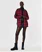 Женская байковая рубашка Hollister Oversized в красную клетку. Модель 06613. Подробное описание и цена товара. Доставка по России, Москве и Области от Moscow USA