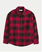 Женская байковая рубашка Hollister Oversized в красную клетку. Модель 06894. Бесплатная доставка по России, Москве и Области от Moscow USA