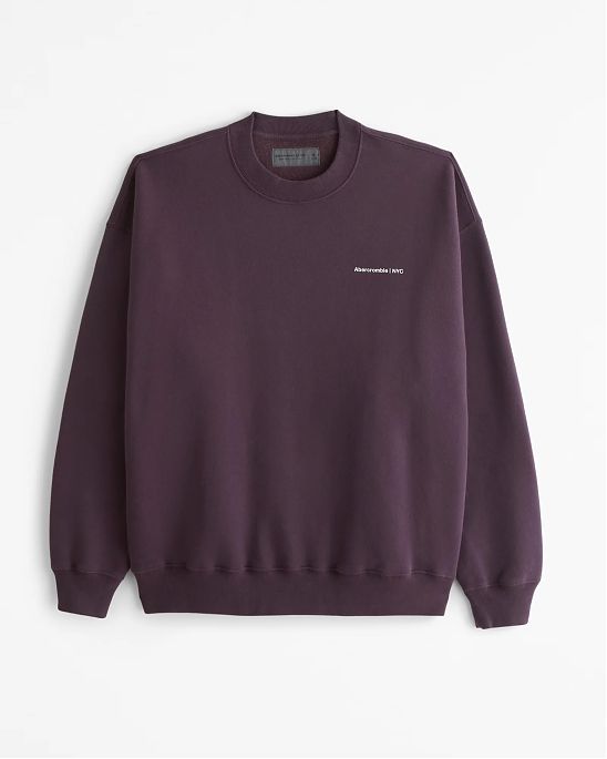 Moscow USA предлагает вам купить мужскую толстовку свитшорт Abercrombie & Fitch пурпурного цвета с надписью. Модель 07759. Бесплатная доставка по России, Москве и области, самовывоз.