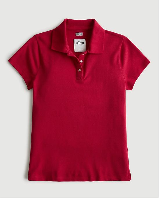 Женская футболка Hollister красного цвета. Модель 06958. Подробное описание и цена товара. Доставка по России, Москве и Области от Moscow USA