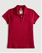 Женская футболка Hollister красного цвета. Модель 06958. Подробное описание и цена товара. Доставка по России, Москве и Области от Moscow USA
