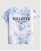 Набор из трех женских футболок Hollister черного, бордового и белого тай дай цветов с графическим логотипом. Модель 06918. Подробное описание и цена товара. Доставка по России, Москве и Области от Moscow USA