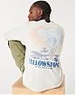 Moscow USA предлагает вам купить футболку с длинным рукавом Hollister бежевого цвета с графикой Йеллоустонского парка на груди и спине. Модель 06844. Доставка по России, Москве и области, самовывоз