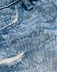 Женские джинсовые шорты Abercrombie & Fitch синего цвета с орнаментом и потертости. Модель 00422. Подробное описание и цена товара. Доставка по России, Москве и Области от Moscow USA