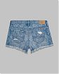 Женские джинсовые шорты Abercrombie & Fitch синего цвета с орнаментом и потертости. Модель 00422. Подробное описание и цена товара. Доставка по России, Москве и Области от Moscow USA