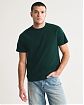 Мужская футболка Abercrombie & Fitch из плотного хлопка с круглым вырезом и прямым низом. Оригинальная модель 08195, бесплатная доставка и примерка по России.