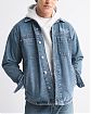 Мужская джинсовая куртка Abercrombie & Fitch из хлопкового денима с вышивкой на груди. Оригинальная модель 08160, бесплатная доставка и примерка по России.
