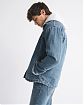 Мужская джинсовая куртка Abercrombie & Fitch из хлопкового денима с вышивкой на груди. Оригинальная модель 08160, бесплатная доставка и примерка по России.