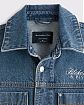 Мужская джинсовая куртка Abercrombie & Fitch из хлопкового денима с вышивкой на груди. Оригинальная модель 08160, бесплатная доставка и примерка по России.
