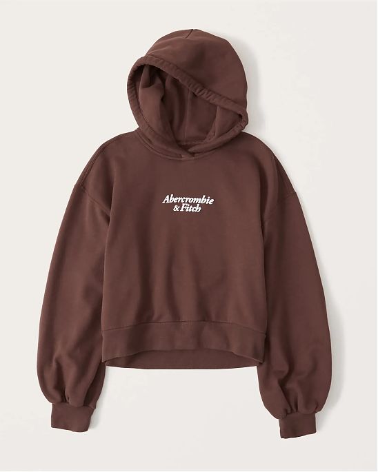 Женская толстовка на молнии с капюшоном Abercrombie Fitch бордового цвета с белой надписью с двух сторон. Модель 05946. Подробное описание и цена товара. Доставка по России, Москве и Области от Moscow USA