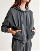 Женская толстовка с капюшоном с капюшоном Abercrombie & Fitch сине-серого цвета. Модель 07118. Подробное описание и цена товара. Бесплатная доставка по России, Москве и Области.