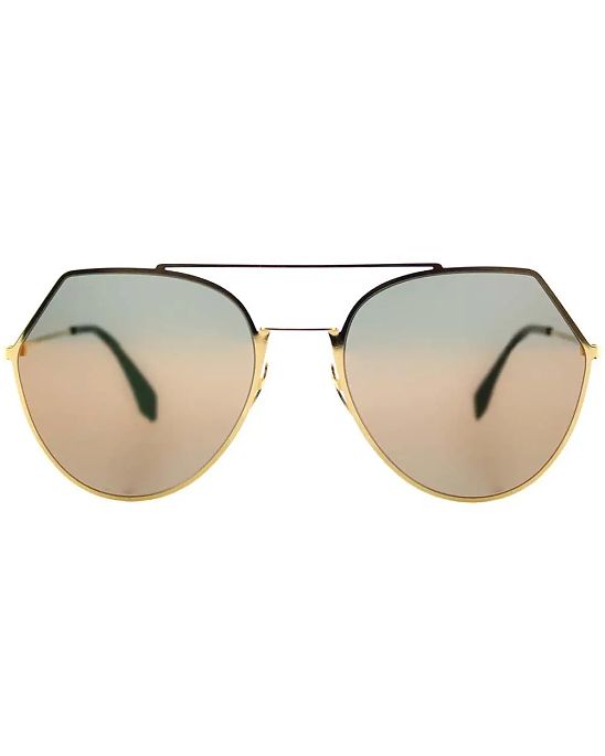 Moscow USA предлагает Вам купить солнцезащитные очки Fendi Eyeline Aviator с зеркальными линзами золотого цвета. Модель FF-0194-001. Доставка по России, Москве и области, самовывоз.