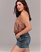 Женские джинсовые шорты Abercrombie Fitch синего цвета с потертостями. Модель 04580. Подробное описание и цена товара. Доставка по России, Москве и Области от Moscow USA