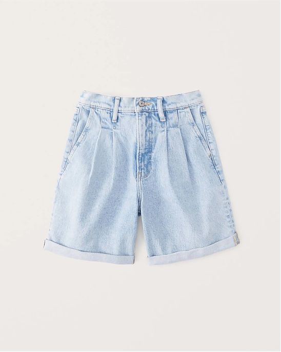 Женские джинсовые шорты Abercrombie Fitch синего цвета. Модель 06429. Подробное описание и цена товара. Доставка по России, Москве и Области от Moscow USA