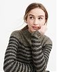 Женское платье-свитер Abercrombie Fitch в черную полоску. Модель 03705. Доставка по России, Москве и Области от Moscow USA