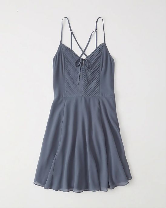 Женское платье Abercrombie Fitch синего цвета. Модель 03825. Доставка по России, Москве и Области от Moscow USA