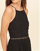Женское платье платье в пол Hollister черного цвета с рюшами. Модель 03557. Доставка по России, Москве и Области от Moscow USA