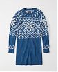 Женское платье Abercrombie Fitch синего цвета с белой вышивкой. Модель 04298. Доставка по России, Москве и Области от Moscow USA