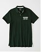 Moscow USA предлагает вам купить поло Abercrombie Fitch зеленого цвета с белой нашитой надписью . Модель 04633. Доставка по России, Москве и области, самовывоз.