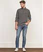 Moscow USA предлагает вам купить рваные джинсы Abercrombie Fitch Skinny Jeans синего цвета. Модель 02539. Доставка по России, Москве и области, самовывоз.
