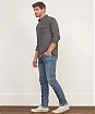 Moscow USA предлагает вам купить рваные джинсы Abercrombie Fitch Skinny Jeans синего цвета. Модель 02539. Доставка по России, Москве и области, самовывоз.