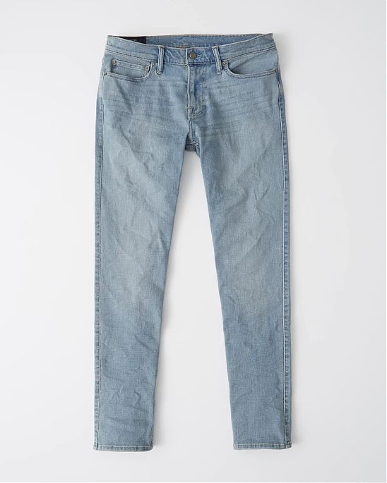 Moscow USA предлагает вам купить джинсы Abercrombie Fitch Athletic Skinny Jeans светло-синего цвета. Модель 05776. Доставка по России, Москве и области, самовывоз.