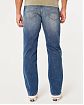 Moscow USA предлагает вам купить джинсы Hollister Athletic Straight Jeans синего цвета с небольшими потертостями. Модель 07014. Доставка по России, Москве и области, самовывоз.