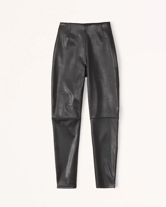 Женские легинсы Abercrombie Fitch черного цвета из искусственной кожи. Модель 06803 . Подробное описание и цена товара. Доставка по России, Москве и Области от Moscow USA