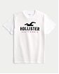 Moscow USA предлагает вам купить футболку Hollister белого цвета с нашитым логотипом. Модель 07608. Доставка по России, Москве и области, самовывоз.