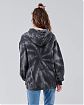 Женская толстовка синего цвета Hollister Oversize темно-серого цвета с принтами. Модель 05580. Подробное описание и цена товара. Доставка по России, Москве и Области от Moscow USA