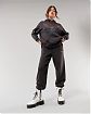 Женская толстовка Hollister Oversized темно-серого цвета с фирменным принтом орла. Модель 06718. Подробное описание и цена товара. Доставка по России, Москве и Области от Moscow USA