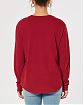 Женская футболка Hollister красного цвета с белой графикой. Модель 06599. Доставка по России, Москве и Области от Moscow USA